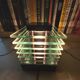 Demeter wood and glass lamp Maison Desny 1980