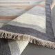 Handwoven wool rollakan rug design 'Wadden' reversible
