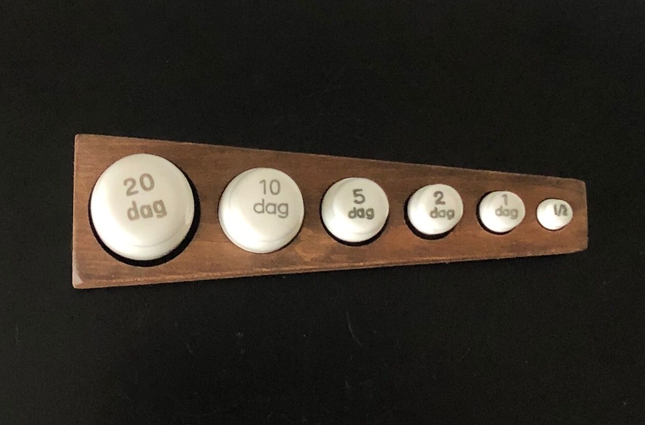 Antique porcelain weight series