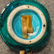 Ancient erotic ashtray, nude bather, in Vallauris ceramic