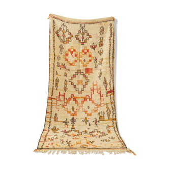 Vintage azilal, berber rug, 125 x 280