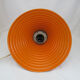 Lamp lampshade industrial day suspension metal enamelled sheet orange
