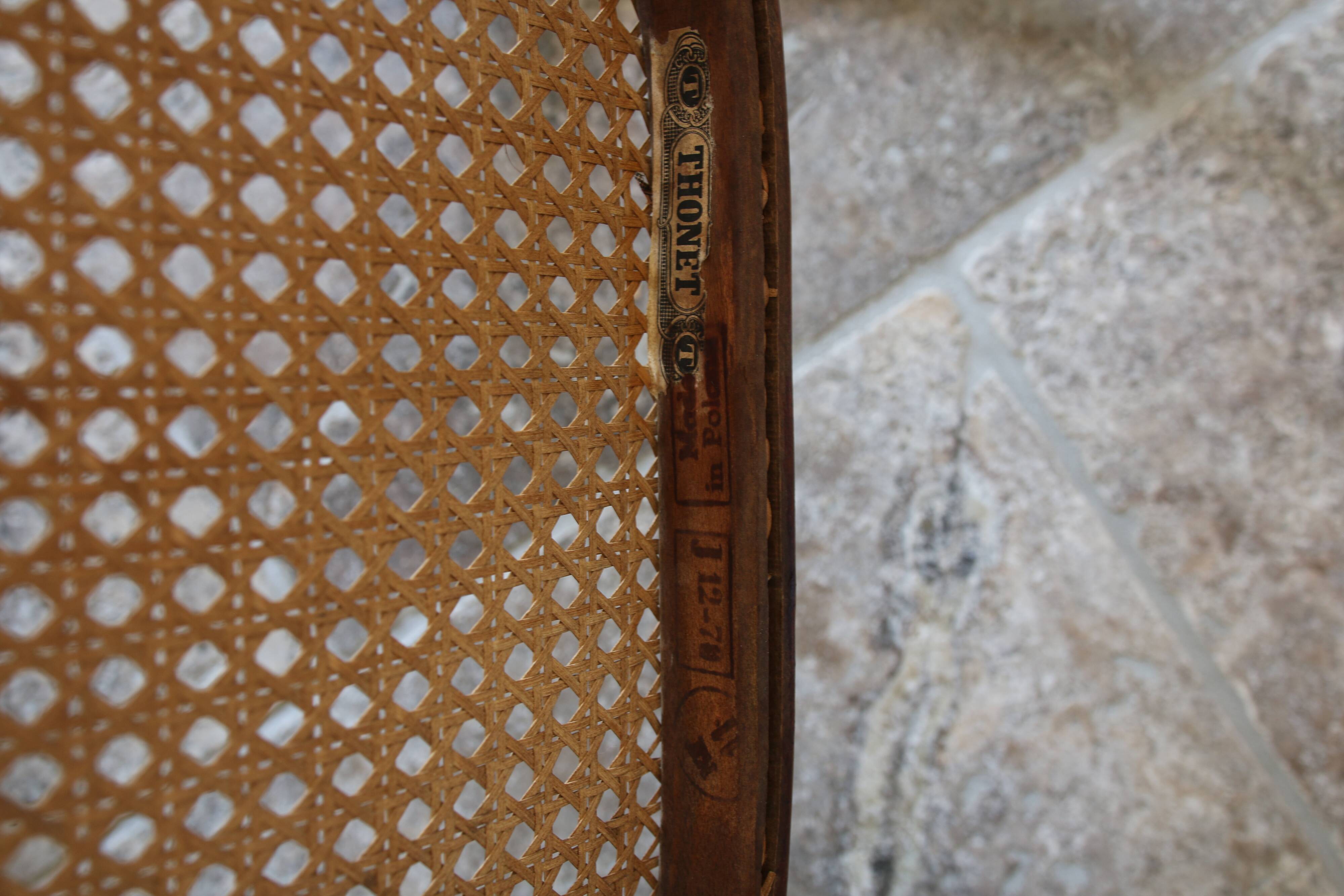 Vintage Thonet rocking chair, 1970s.