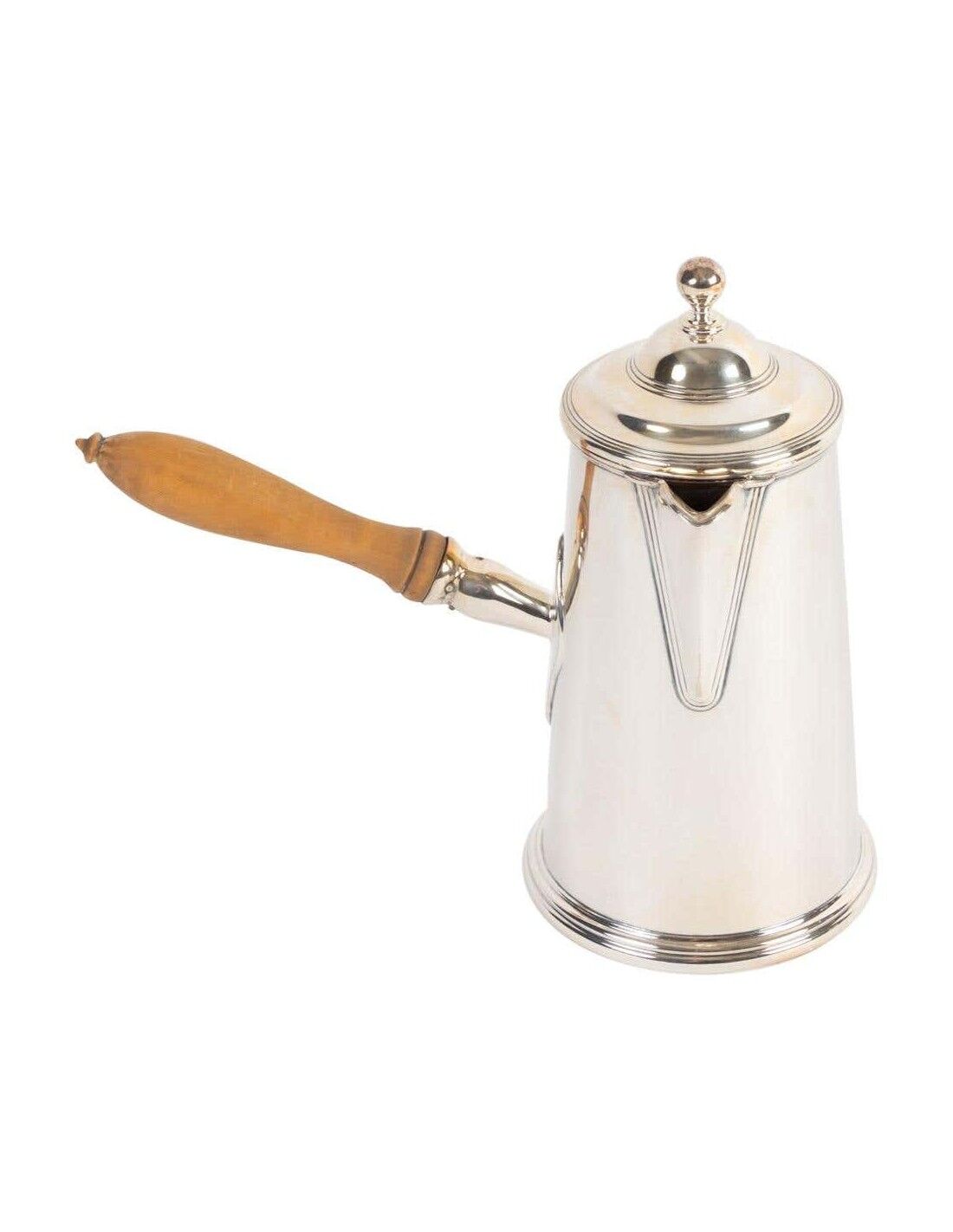 Chocolatier in silver metal twentieth century