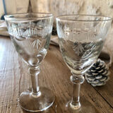 Antique aperitif glasses