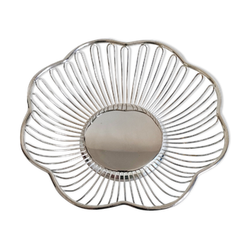 Silver-plated metal basket