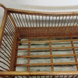 Vintage rattan children's bed