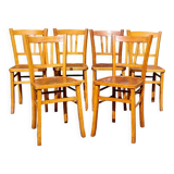 6 country bistro chairs 40s