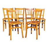 6 chaises bistrot de campagne années 40