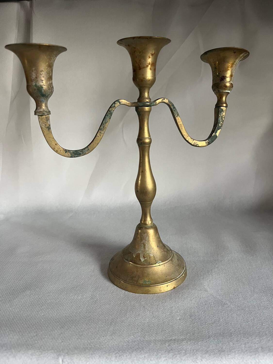 Antique brass chandelier
