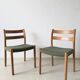 Pair of chairs by JL Moller for Hojbjerg Denmark 1960s teak