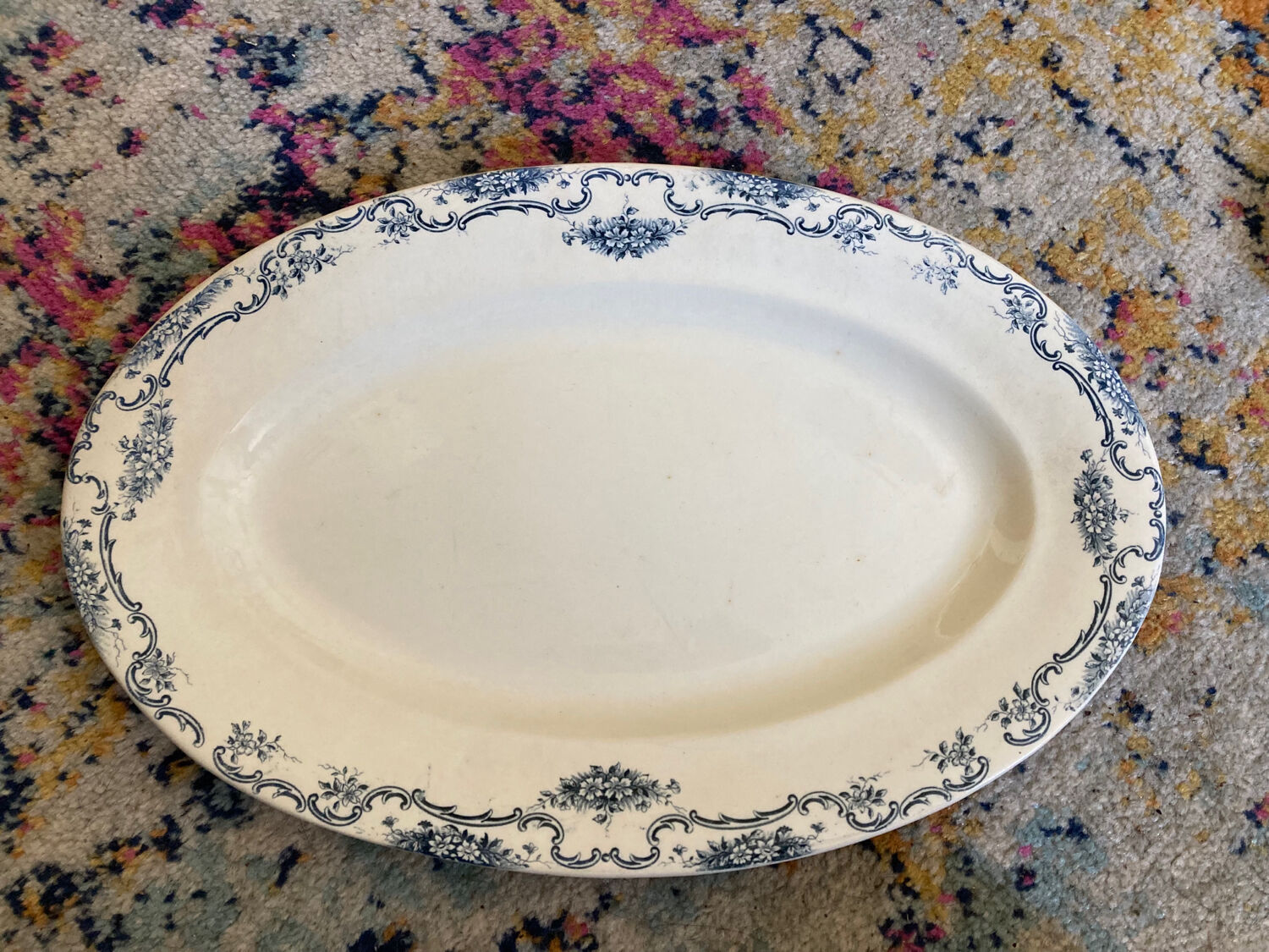 Plat ovale Terre de Fer Salin modèle yvonne