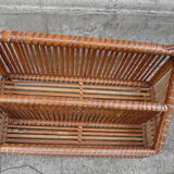 70s bamboo shelf or mail rack