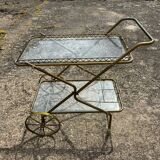 Vintage gold metal server