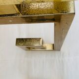 Pair of brass and glass side tables circa 70/80