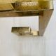 Paire de tables d’appoint laiton et verre circa 1970/80