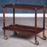 Vintage Bar Cart in Rosewood by Poul Hundevad, 1960s