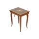 Reuge music box table with key inlaid wood made in italy 43cm