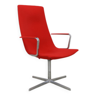 Fauteuil pivotant en laine Arper Cativa