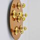 Fontana Arte Style Mirror in Gilded Bronze Glass Ceiling Light or Wall Sconce, Italy, 1970s