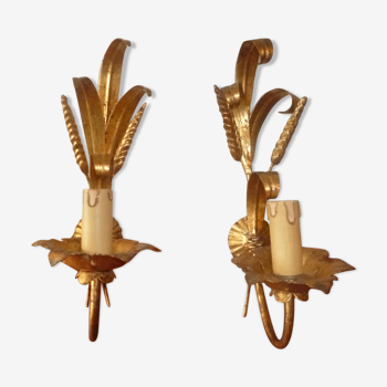 2 wall sconces Golden EPIs of ble 1950 1960