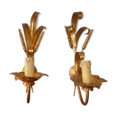 2 wall sconces Golden EPIs of ble 1950 1960