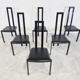 Vintage postmodern dining chairs, 1980s
