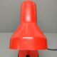 Elite - industrial style desk lamp - red lacquered metal - netherlands - 90's