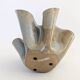 Vintage Willy Guhl style folded ceramic vase, 1960s