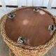 4 tabourets en bois et corde 1960