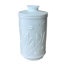 White opaline pharmacy jar