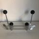 Steel coat rack 4 vintage pads 1960 - 30x18cm