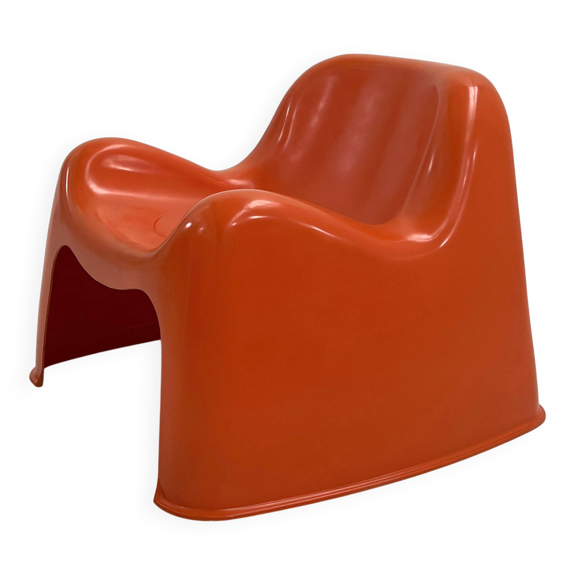 Fauteuil Toga orange par Sergio Mazza pour Artemide, 1960