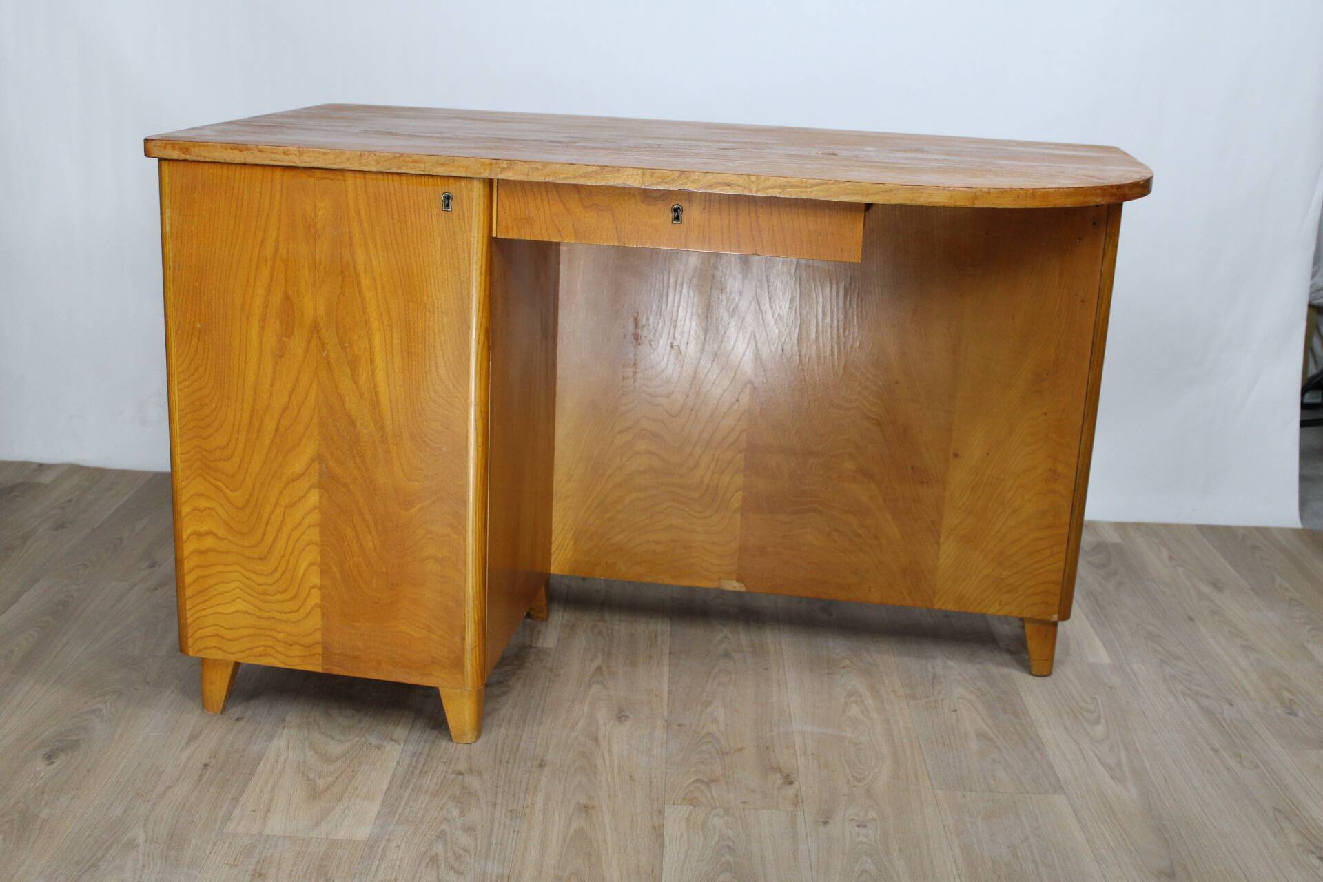 Bureau double face vintage en teck 1960 danemark