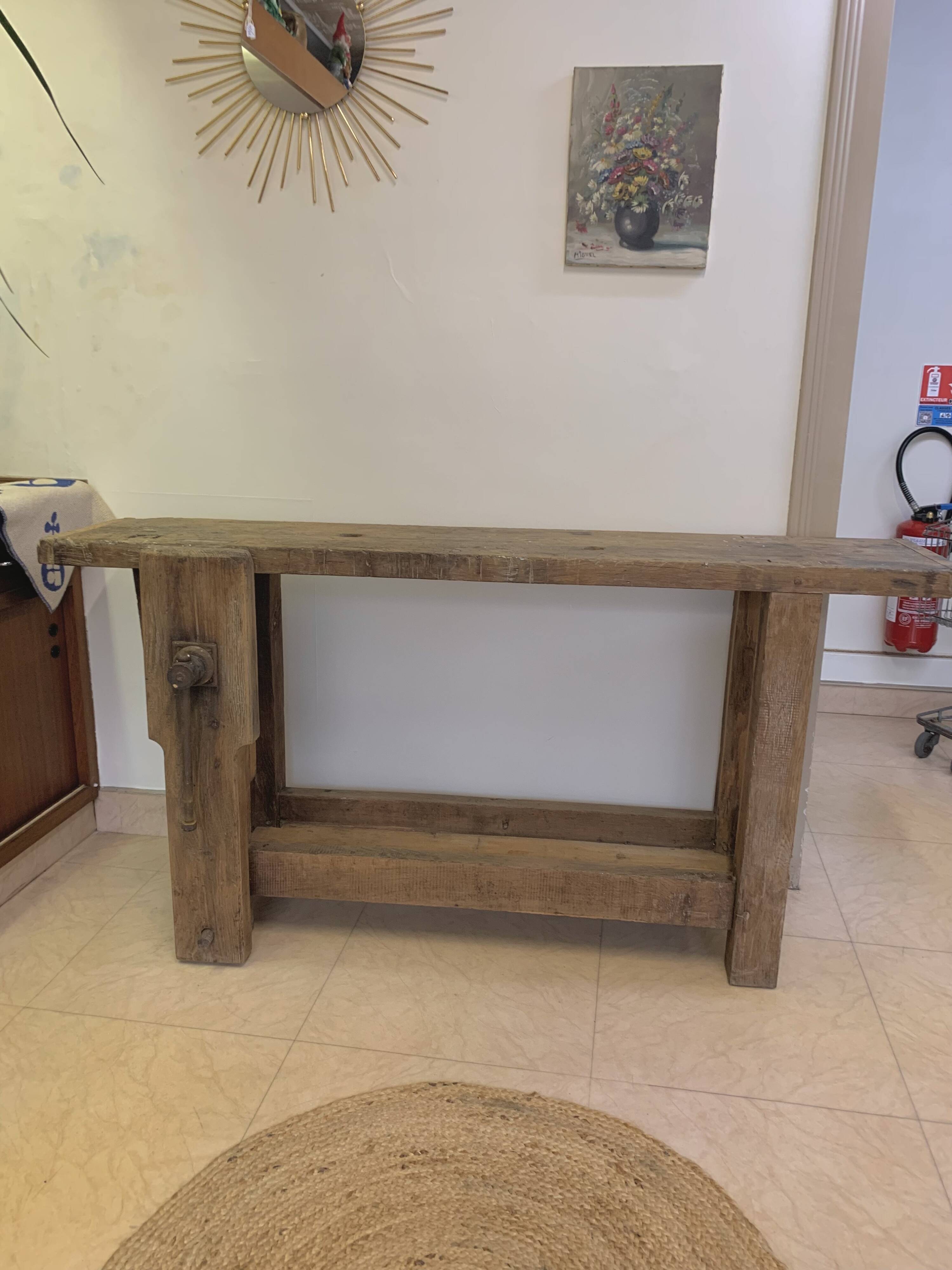 Solid wood workbench
