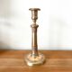 Large chiseled brass candle holder h24 cm