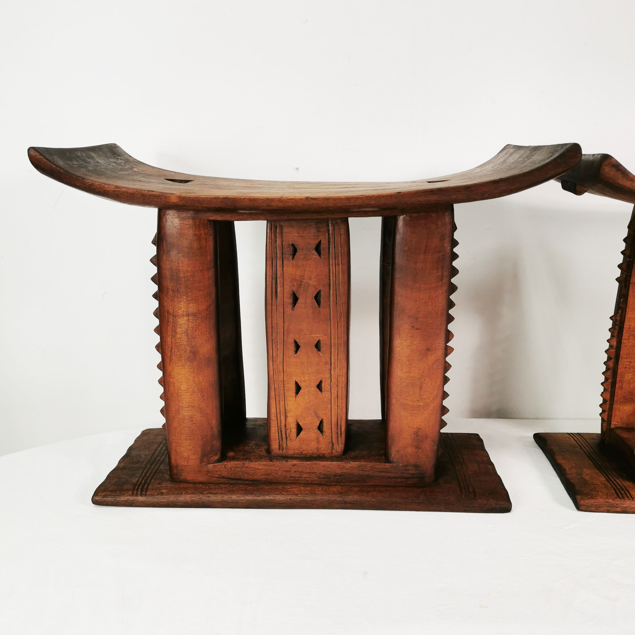 Ashanti-Akan Stools, Gahana, 1950s