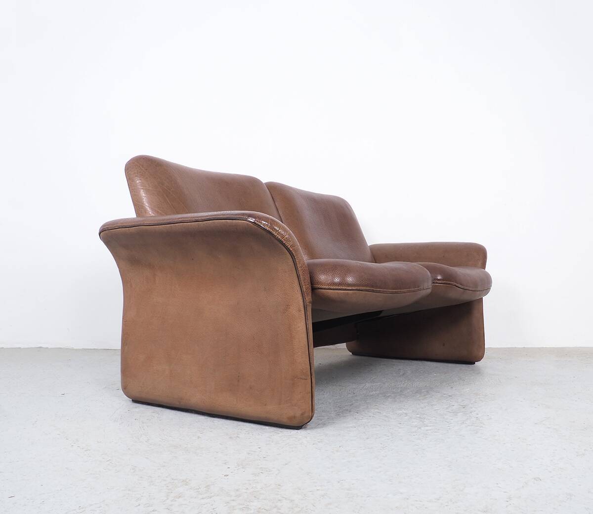 De Sede Brown Leather Ds 50 Sofa, 1970s
