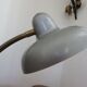 Silver grey metal lamp 50 60s