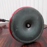 Red desk Guzzini lamp of the 1970s Italy