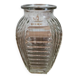 Small Art Deco glass vase