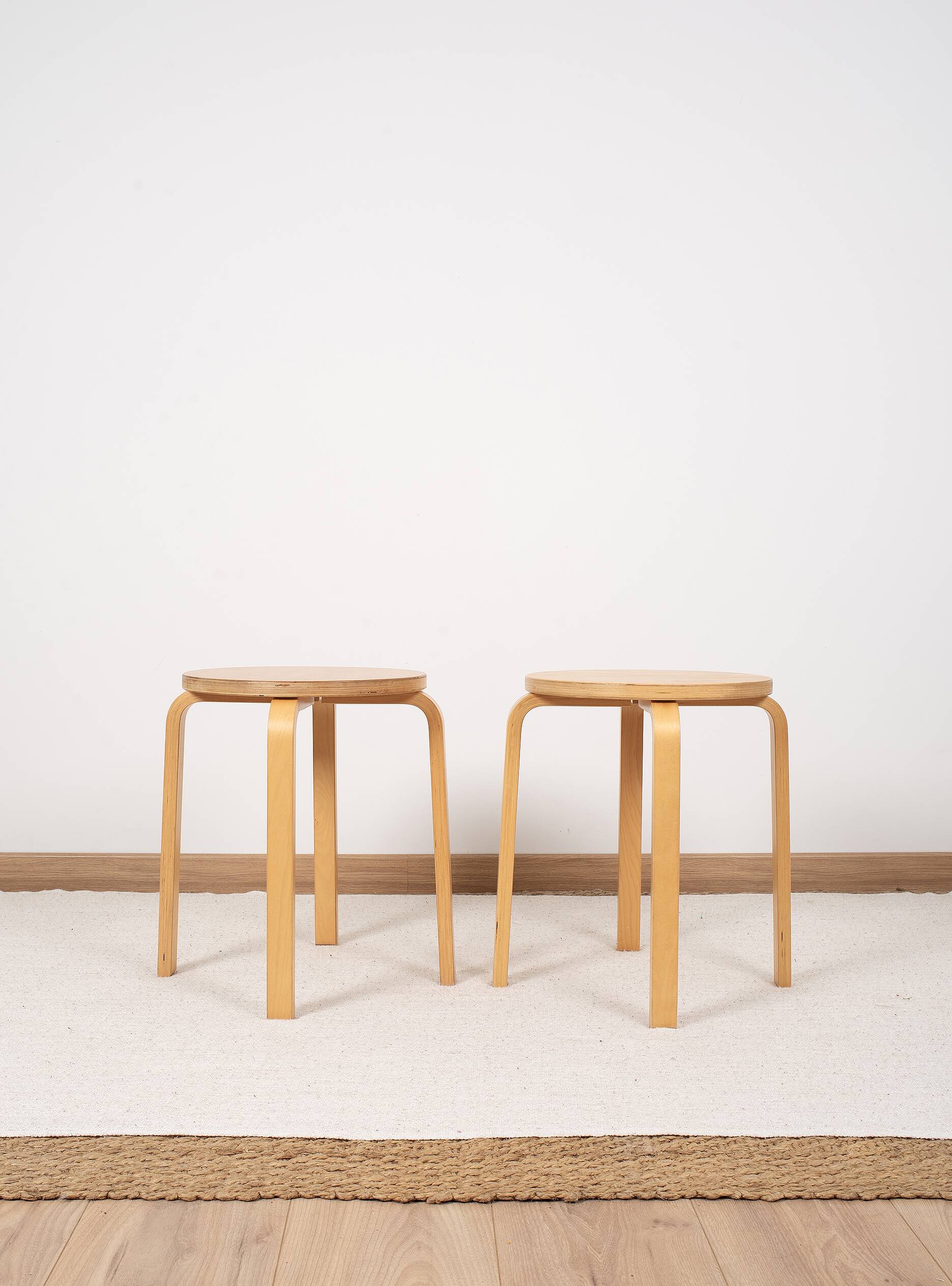 Ikea stools, frosta model, from the 90s. set of 4.