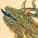 Signed 60s outsider art screenprint