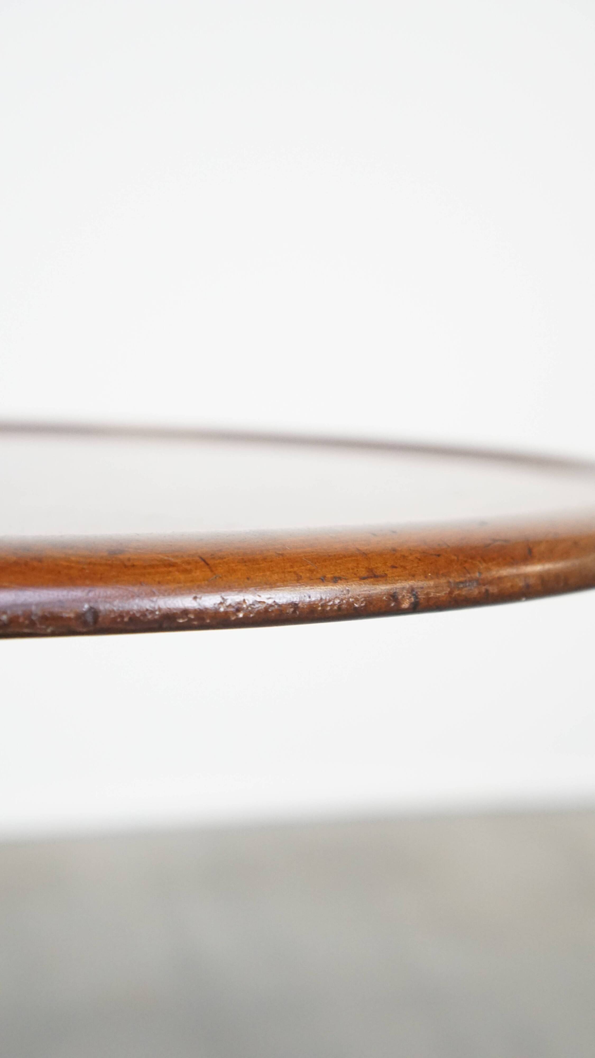 Round antique English side/wine table from the mid-19th century