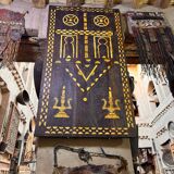 Berber heritage: ancient door decorated with camel bones