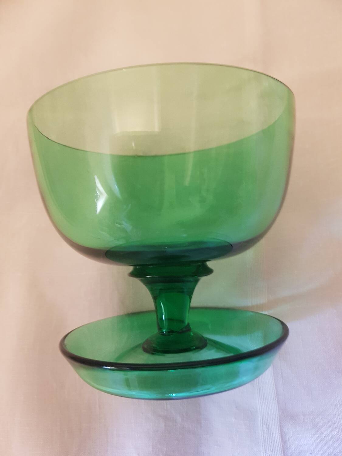 Set of 6 coloured stem glasses