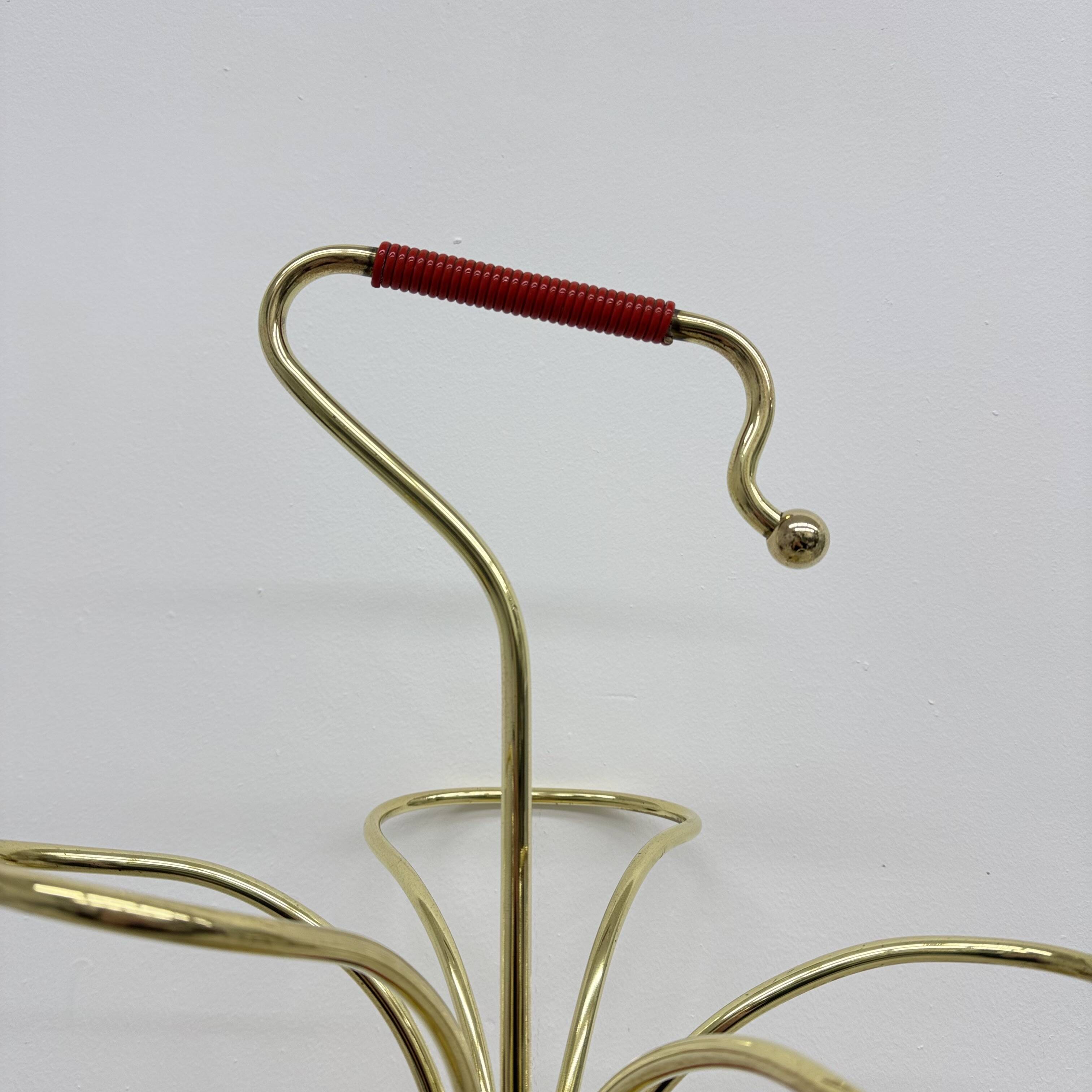Mid-century Modern Brass umbrella stand , 1950s