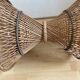 Tabouret en rotin diabolo