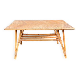 Rattan coffee table