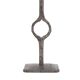 Modernist steel candle holder signed Robert J, 1970s